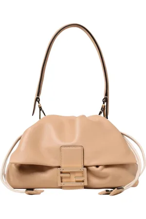 Fendi Torebki, Kobieta, Beżowy, ONE SIZE, Miękka skórzana torba na ramię