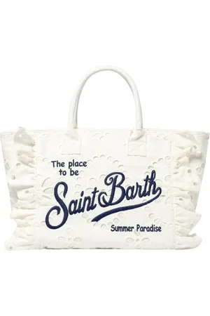 MC2 SAINT BARTH Torebki, Kobieta, Biały, ONE SIZE, Biała Letnia Torba Torebka