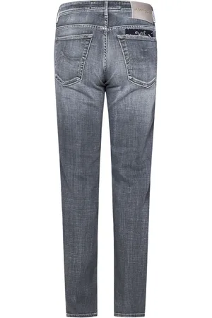 Jacob Cohen Jeansy, Mężczyzna, Szary, W38, Czarne Jeansyy Slim Fit Ss 25