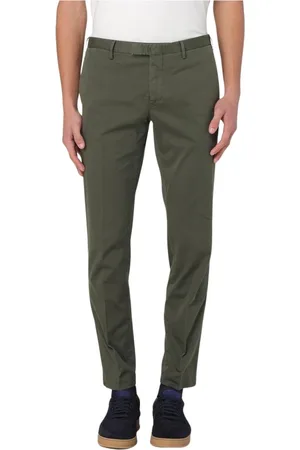 PT Torino Spodnie, Mężczyzna, Zielony, 2XL, Beżowe Spodnie Slim Fit z Bawełny Stretch