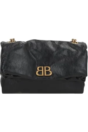 Balenciaga Torebki, Kobieta, Czarny, ONE SIZE, Len, Czarna Arena Torba na ramię