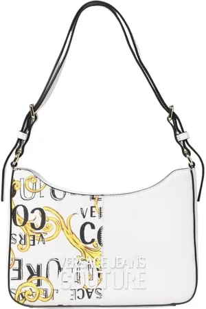 VERSACE Torebki, Kobieta, Biały, ONE SIZE, Torba na ramię z wzorem barokowym
