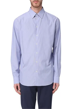 Emporio Armani Koszule, Mężczyzna, Niebieski, 2XL, Elegancka Niebieska Koszula