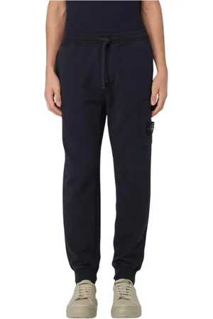 Stone Island Spodnie, Mężczyzna, Niebieski, L, Niebieskie Spodnie dresowe dla mężczyzn
