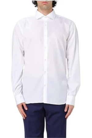BROOKSFIELD Koszule, Mężczyzna, Biały, 3XL, Klasyczna bawełniana koszula w białym