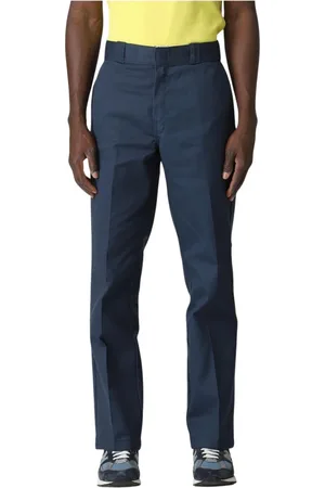 Dickies Spodnie, Mężczyzna, Niebieski, W31, Klasyczne białe spodnie robocze