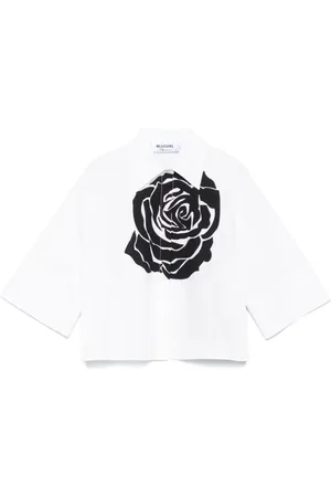 Blugirl Bluzki, Kobieta, Biały, S, Kobieca Koszula Nero Ss 25
