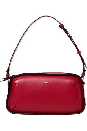 Coccinelle Torebki, Kobieta, Czerwony, ONE SIZE, Wino Skórzana Torba na ramię
