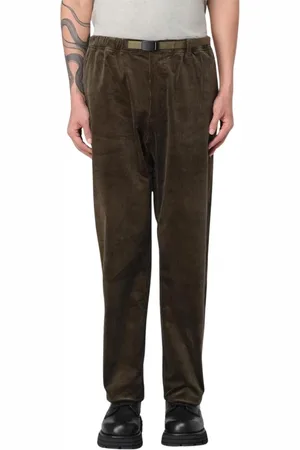 Gramicci Spodnie, Mężczyzna, Zielony, S, Len, Corduroy Relaxed Fit Spodnie