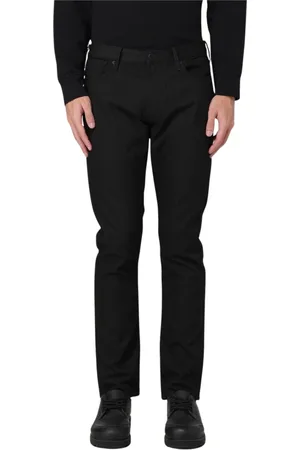 Emporio Armani Jeansy, Mężczyzna, Czarny, W33, Niebieskie Straight Fit Jeansy
