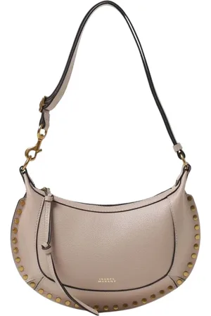 Isabel Marant Torebki, Kobieta, Beżowy, ONE SIZE, Ozdobiona Skórzana Torba na Ramię