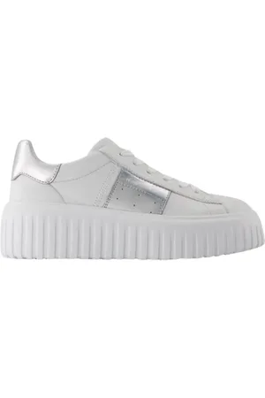 Hogan Buty, Kobieta, Biały, 38 EU, Skóra, Leather sneakers
