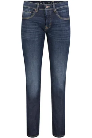 Mac Jeansy, Mężczyzna, Niebieski, W36 L34, Straight Leg Jeansy w Niebieskim