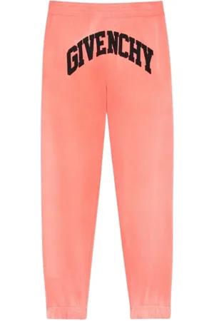 Givenchy Spodnie, Mężczyzna, Różowy, S, Spodnie z logo łuku