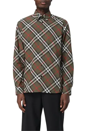 Burberry Koszule, Mężczyzna, Wielobarwność, M, Elegancka Koszula w Kratke