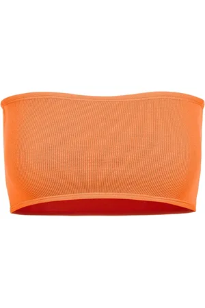Iceberg Stroje kąpielowe, Kobieta, Pomarańczowy, S, Pomarańczowy dzianinowy top bandeau