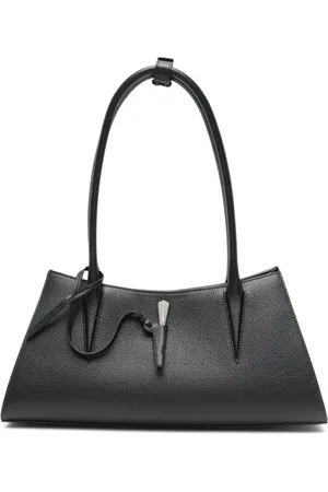 MUGLER Torebki, Kobieta, Czarny, ONE SIZE, Czarna Torba z Zapięciem
