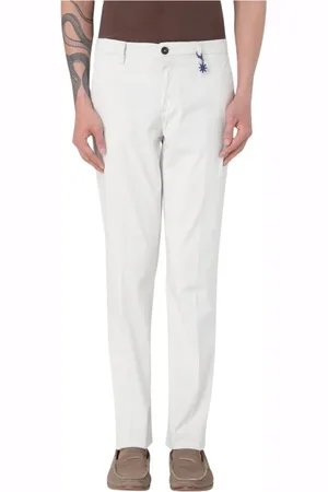 Manuel Ritz Spodnie, Mężczyzna, Biały, M, Białe Spodnie Slim Fit Spodnie