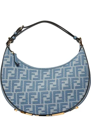 Fendi Torebki, Kobieta, Niebieski, ONE SIZE, Niebieska Elegancka Torba na Ramię Klasyczny Design