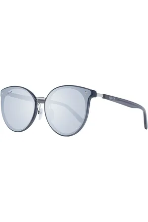 Bally Akcesoria, Kobieta, Szary, ONE SIZE, Szare Okulary Przeciwsłoneczne Damskie Okrągłe Lustrzane