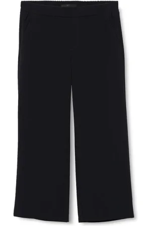 Mac Spodnie, Kobieta, Czarny, 3XL, Eleganckie Culottes Spodnie Chiara