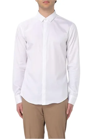 Emporio Armani Koszule, Mężczyzna, Biały, 2XL, Klasyczna Koszula