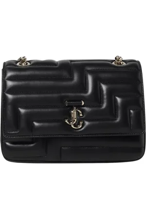 Jimmy Choo Torebki, Kobieta, Czarny, ONE SIZE, Pikowana skórzana torba na ramię