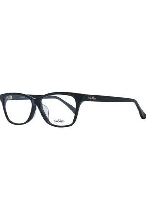 Max Mara Akcesoria, Kobieta, Czarny, ONE SIZE, Czarne Okulary Optyczne Damskie Styl Prostokątny