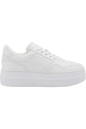 Hogan Buty, Kobieta, Biały, 36 EU, Białe Skórzane Sneakersy Oversize Podeszwa