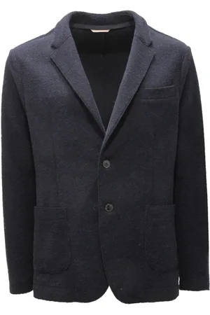 Original Vintage Kurtki, Mężczyzna, Niebieski, S, Vintage Niebieska Kurtka Wyprodukowana we Włoszech