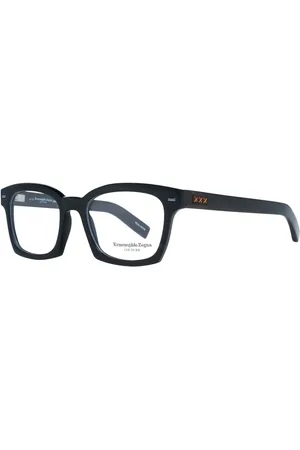 Ermenegildo Zegna Akcesoria, Mężczyzna, Czarny, ONE SIZE, Czarne Oprawki Optyczne Styl Trapezium