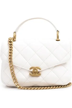 CHANEL Pre-owned, Kobieta, Biały, ONE SIZE, Skóra, Pre-owned skórzane torby na ramię