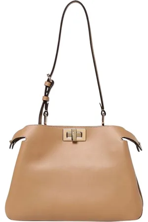 Fendi Torebki, Kobieta, brązowy, ONE SIZE, Elegancka skórzana torebka