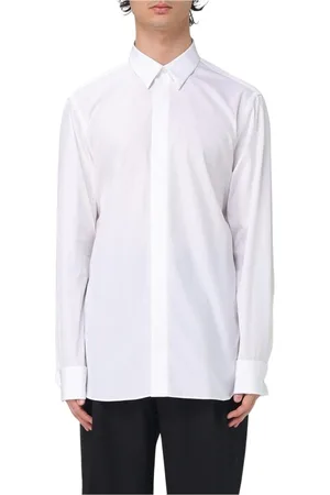 LARDINI Koszule, Mężczyzna, Biały, 2XL, Klasyczna Bawełniana Koszula w Białym