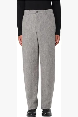 Giorgio Armani Spodnie, Mężczyzna, Szary, M, Eleganckie wełniane spodnie