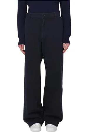 Dolce & Gabbana Spodnie, Mężczyzna, Niebieski, M, Denim, Niebieskie Dżinsy o Szerokich Nogawkach