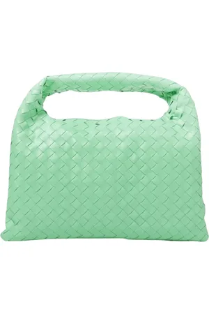 Bottega Veneta Torebki, Kobieta, Zielony, ONE SIZE, Plecak z plecioną skórą