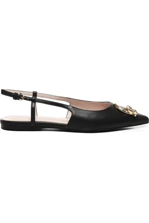 Coccinelle Buty, Kobieta, Czarny, 36 EU, Czarne płaskie buty z zapięciem na sprzączkę