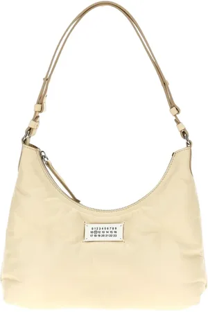 Maison Margiela Torebki, Kobieta, Beżowy, ONE SIZE, Nylon, Elegancka Iworyjna Torba na Ramię