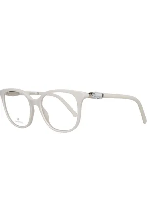 Swarovski Akcesoria, Kobieta, Biały, ONE SIZE, Białe Okulary Optyczne Damskie Pełna Oprawka