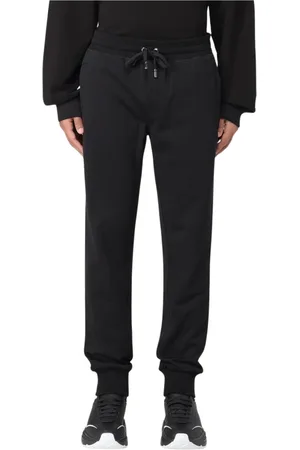 Dolce & Gabbana Spodnie, Mężczyzna, Czarny, XL, Wygodne Czarne Spodnie Casual