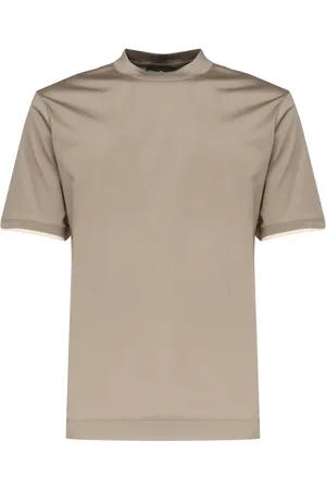 Giuliano Galiano Koszulki, Mężczyzna, Beżowy, M, Beżowe T-shirty i Pola