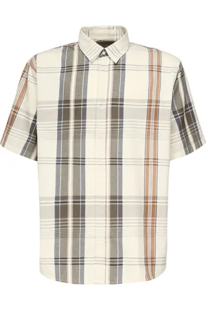 Carhartt Koszule, Mężczyzna, Wielobarwność, L, Kraciasta koszula z krótkim rękawem
