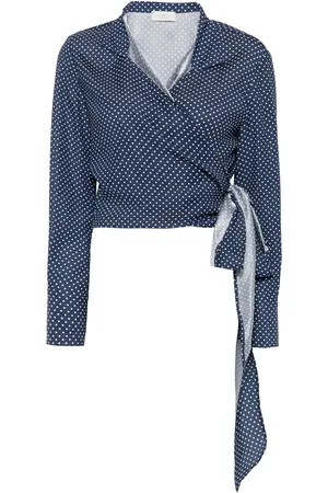 MAZZARELLI Bluzki, Kobieta, Niebieski, S, Granatowy Shirt w Stylu Oplata