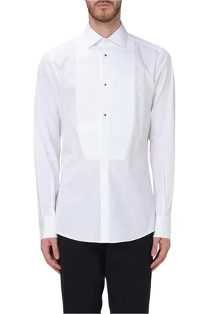 Dolce & Gabbana Koszule, Mężczyzna, Biały, L, Elegancka Biała Koszula Tuxedo