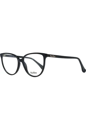 Max Mara Akcesoria, Kobieta, Czarny, ONE SIZE, Czarne Okulary Optyczne Damskie Styl Motyla
