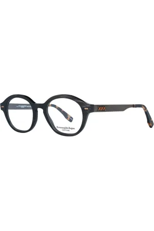 Ermenegildo Zegna Akcesoria, Mężczyzna, Czarny, ONE SIZE, Brązowe Okulary Optyczne