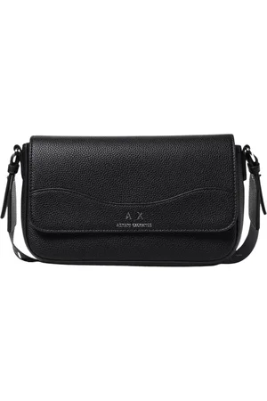 Armani Exchange Torebki, Kobieta, Czarny, ONE SIZE, Czarna Torba na Ramię ze Stylem