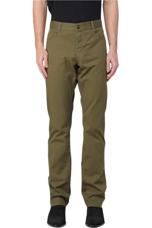 Saint Laurent Spodnie, Mężczyzna, Zielony, W31, Khaki Casual Spodnie Nowoczesny Styl