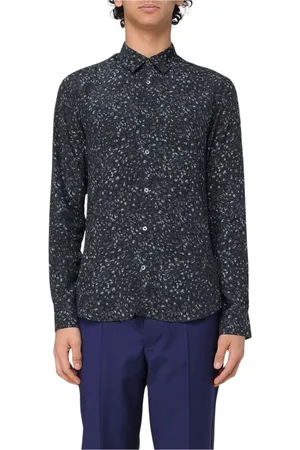 Paul Smith Koszule, Mężczyzna, Niebieski, M, Koszula z dzikim nadrukiem